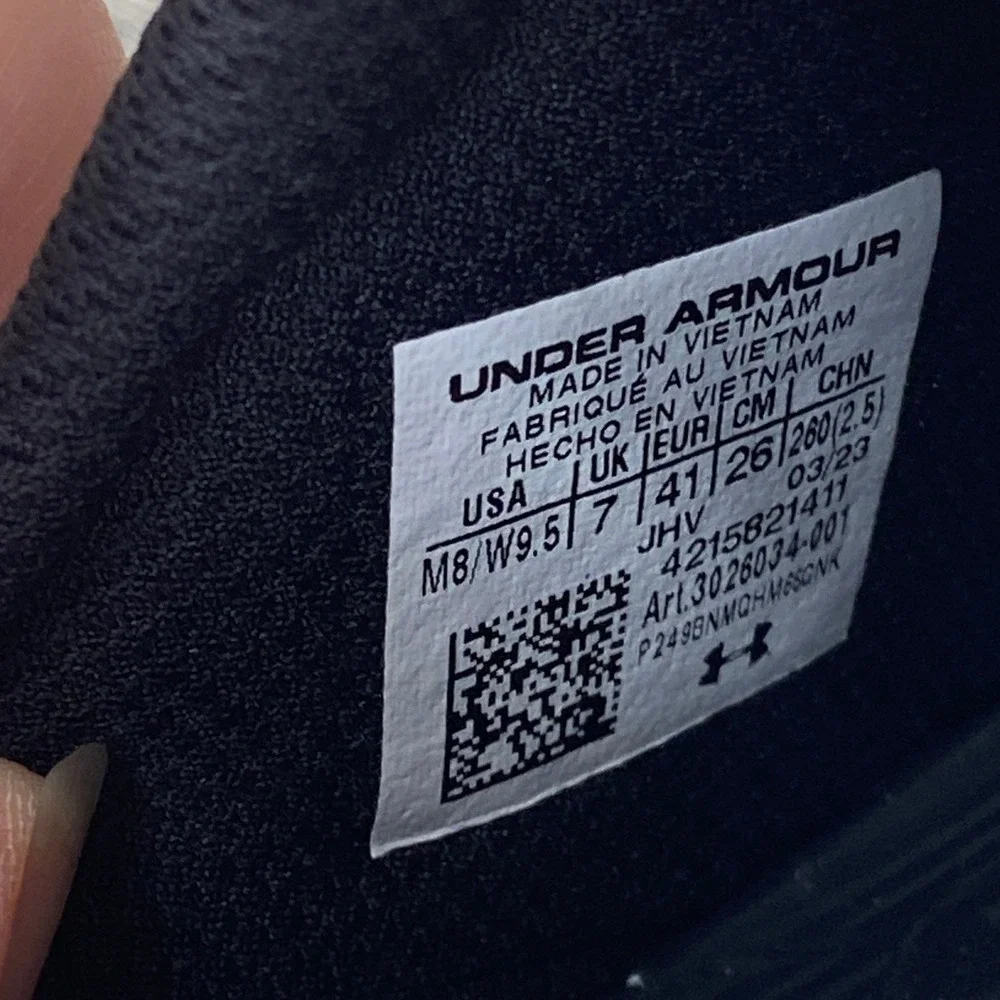 Under Armour Project Rock 3 SL Slides Mens 8 Black Brahma Bull Sandals 3026034
